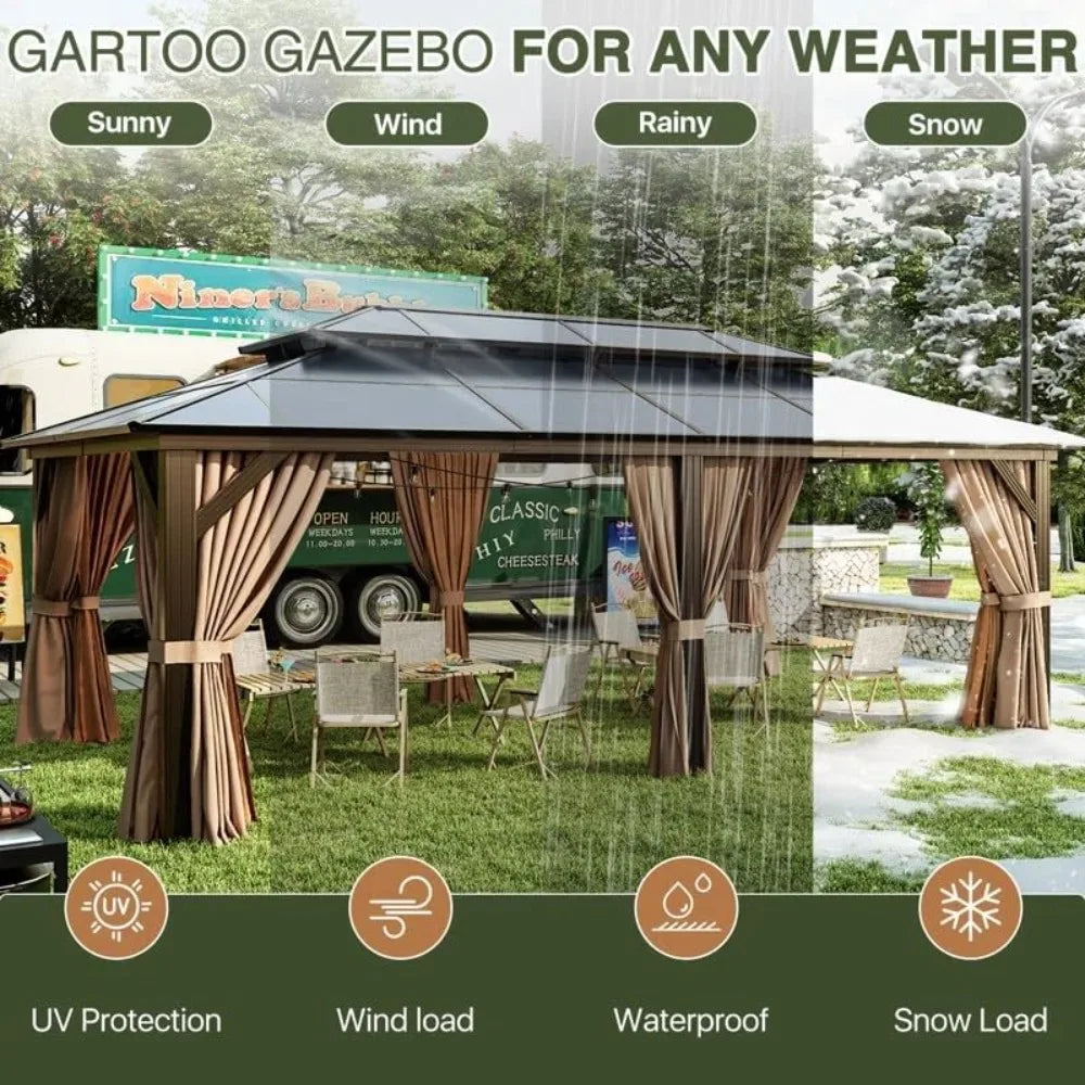 Gardisand™ GrandHaven 12×20 Hardtop Gazebo
