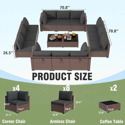 Gardisand™ GrandVista 14-Piece Outdoor Sectional Collection