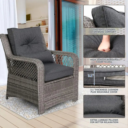 Gardisand™ HavenCrest 6-Piece Outdoor Patio Conversation Set