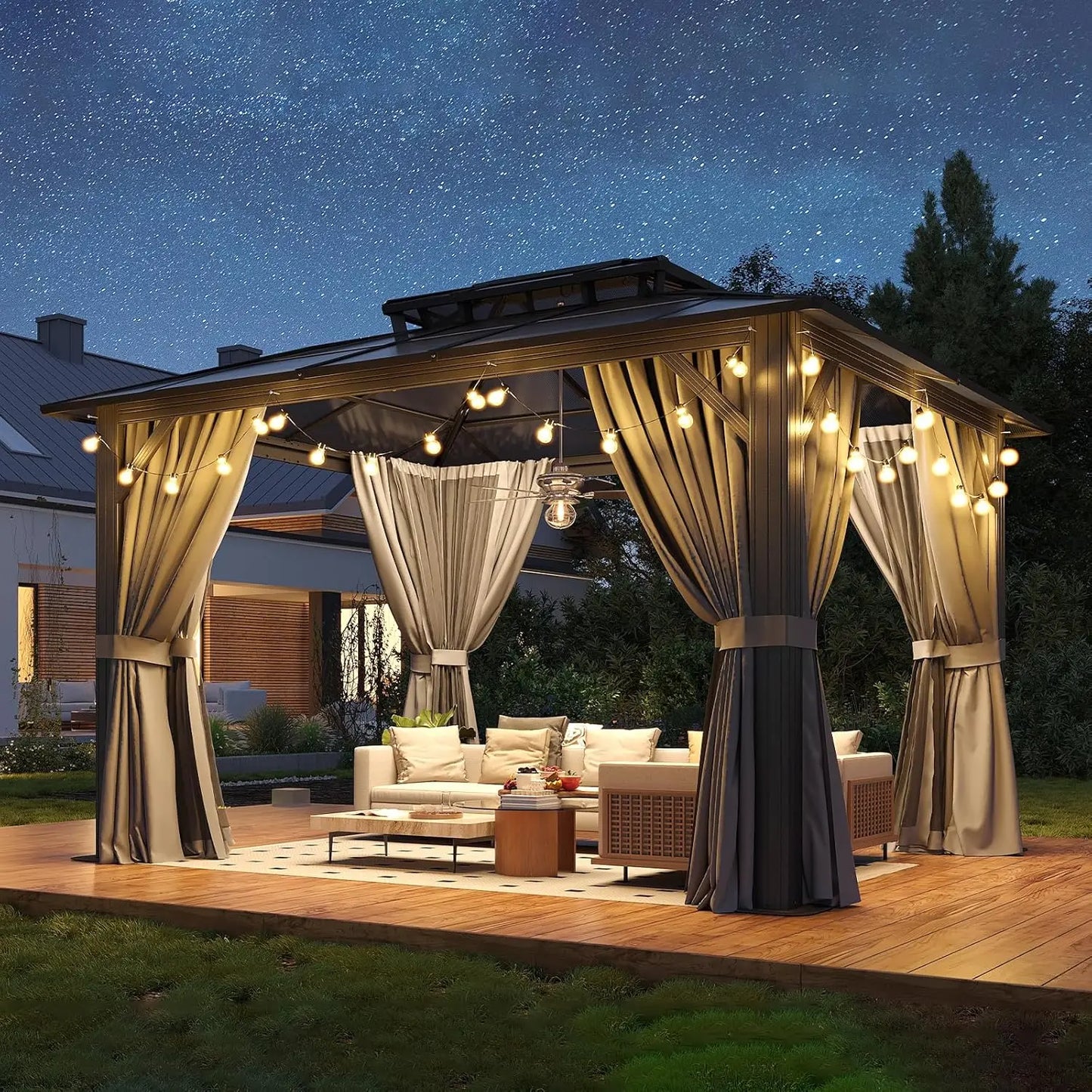 Gardisand™ SkyHaven 10x12 Hardtop Gazebo