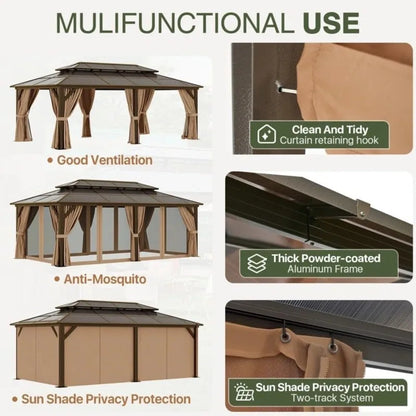 Gardisand™ GrandHaven 12×20 Hardtop Gazebo