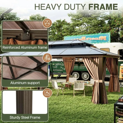 Gardisand™ GrandHaven 12×20 Hardtop Gazebo