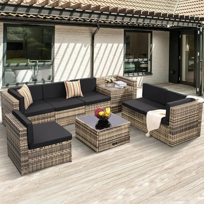 Gardisand™ VistaLuxe 8-Piece Outdoor Sectional Sofa Set