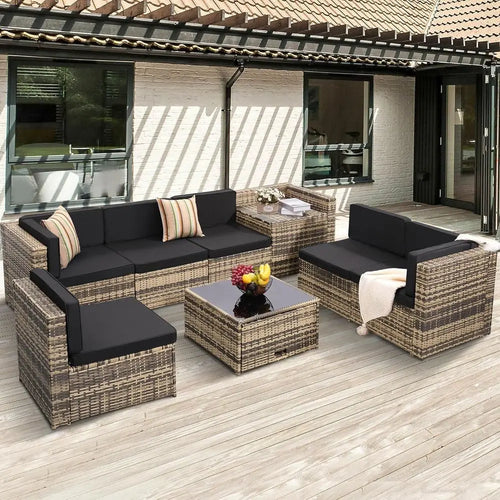 Gardisand™ VistaLuxe 8-Piece Outdoor Sectional Sofa Set